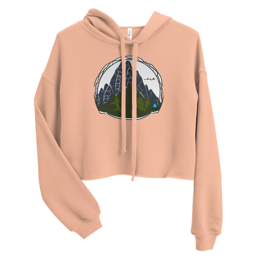 To the Mountains - Women's Cropped Hoodie