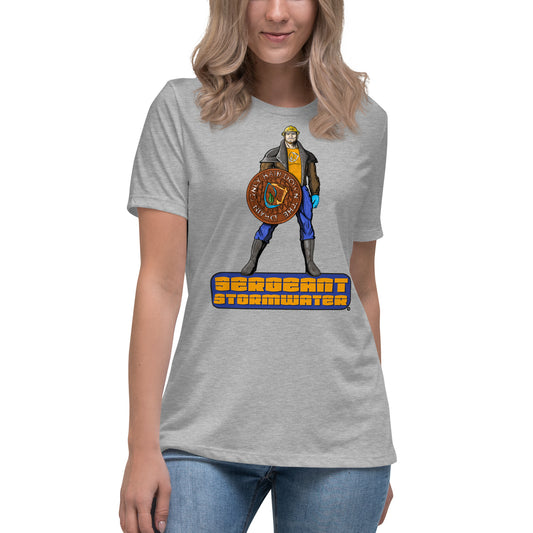 Stormwater Defenders: Sergeant Stormwater - Women's Relaxed T-Shirt