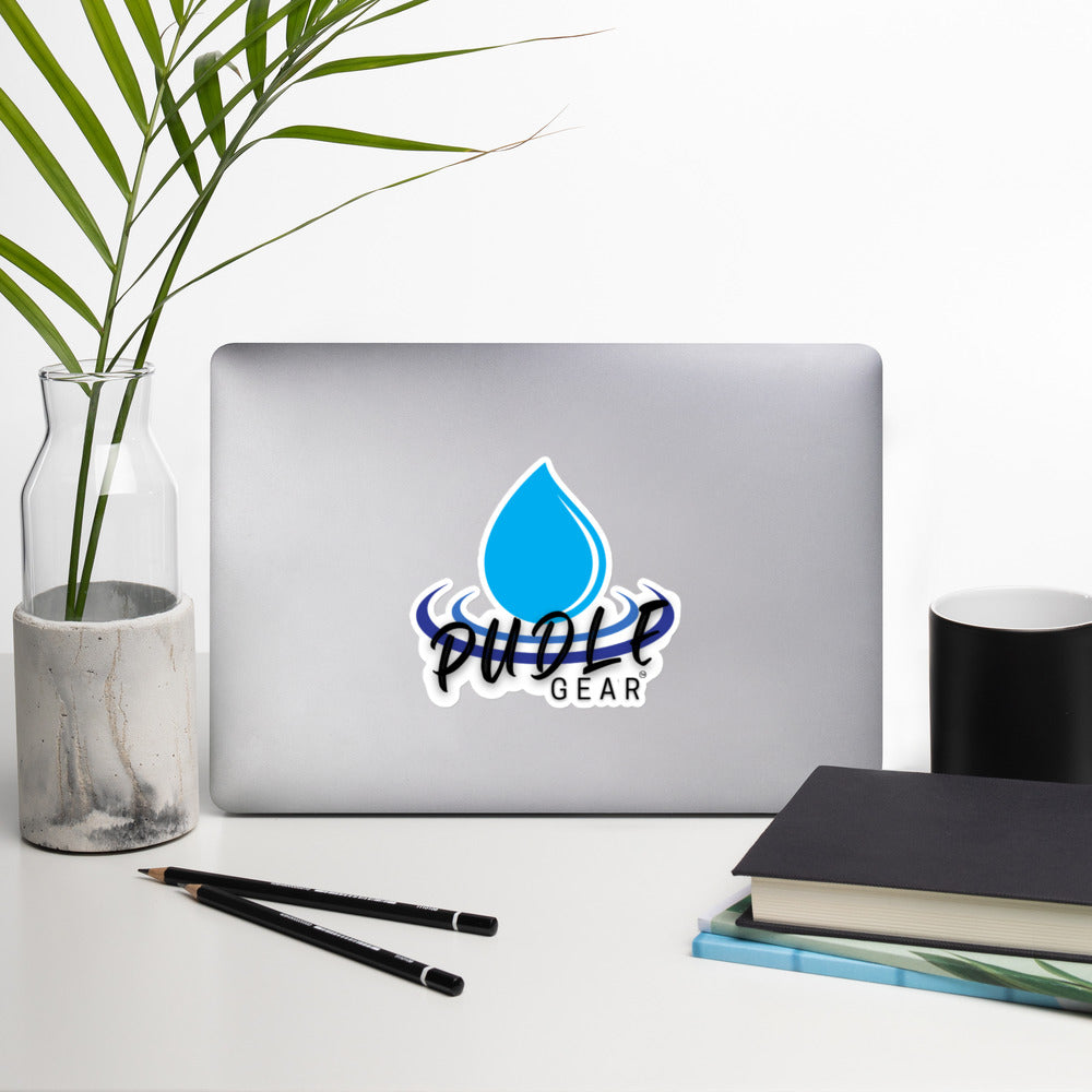 PUDLE Gear Logo - Bubble free vinyl sticker